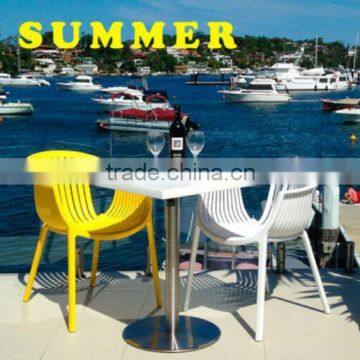 chinese colorful Leisure vip plastic design chair