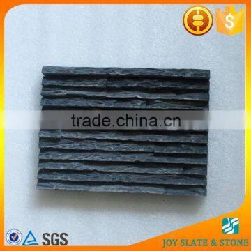 China supplier natural black thin brick stone wall cladding stone veneer siding