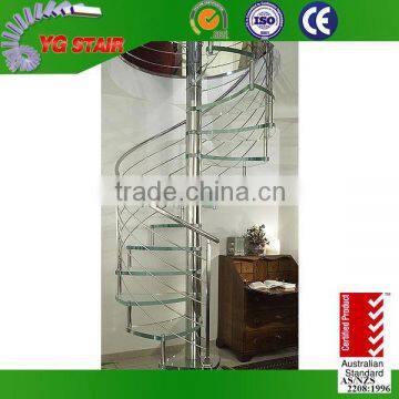 Glass Spiral Staircase