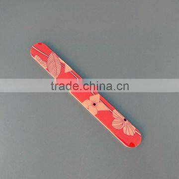 ZJC-032 12.3cm Double Side Printing Nail File Print Logo