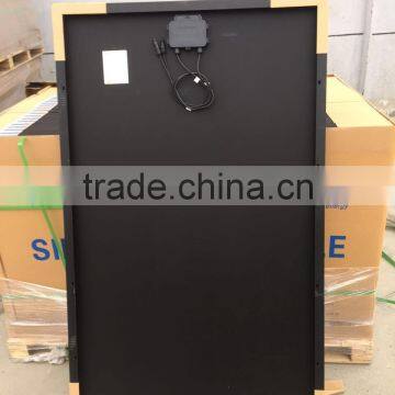 250w full black mono PV Solar module for rooftop solar system