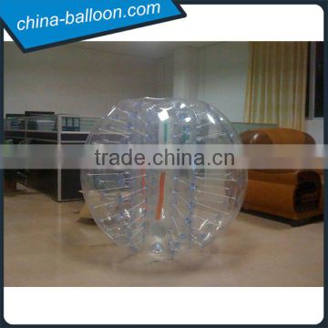 Transparent 1.2m inflatable bubble soccer body ball, inflatable body zorb ball