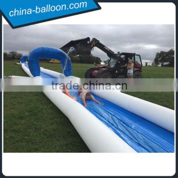 Popular white and blue color giant inflatable slide the city / cheap inflatable water slides