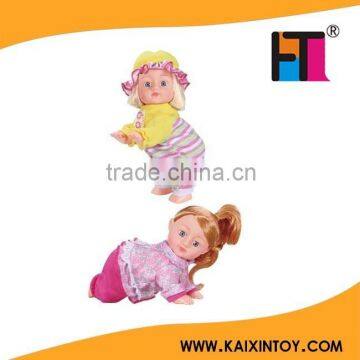 10" electric crawl singing and dancing doll