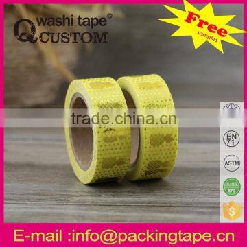 Brand new hot sale gold stamping masking tape for promotions