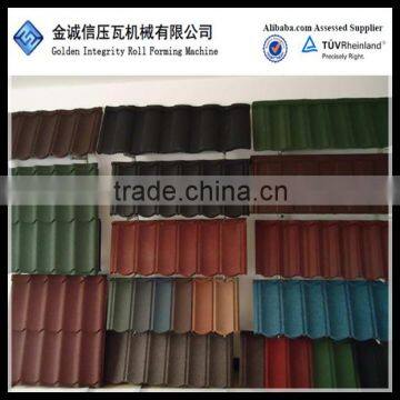 stone coated steel roof tile making machine