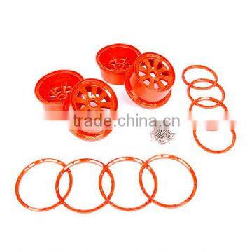 1/5 scale RC car alloy super star wheel with beadlock ring and screws for rovan terminator