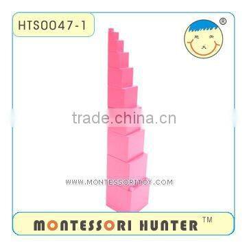 Pink Tower, Montessori Toys 477 items, High quality and green equipment.