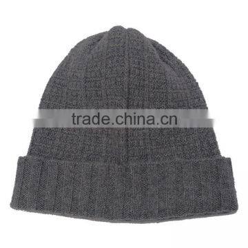 2016 Cashmere Rib Knitting Slouch Beanie Winter Hat Man photo-4