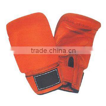 Customized Leather Red Boxing Bag Gloves