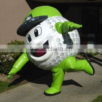 2015New product,Funny Inflatable carton and large inflatable Golfball costume for sale