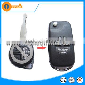 2 button flip folding car remote key blank shell case with logo for Suzuki Swift,SX4,Jimny,Liana,Vitara,Alto,GSXR