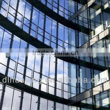 tempered reflective curtain wall glass price