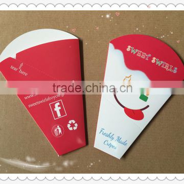 LOGO PRINTED CRPE CONE WITH CUSTOMIZED SIZE