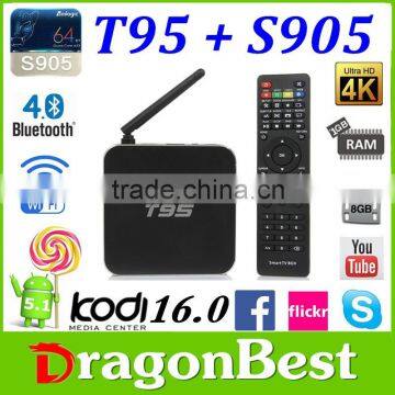 Android tv box T95 T95M Quad Core 1gb/2gb+8gb ANDROID 5.1 S905 KODI 16.0