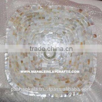 Natural Sea Shell Pearl Washing Basin