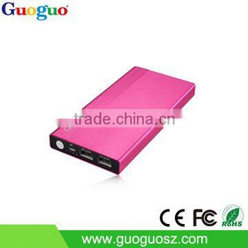 Aluminum power bank 8000mah/10000mah