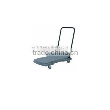 Triple Plastic Platform Truck&Plastic Trolley With Non-skid Surface AK.K series