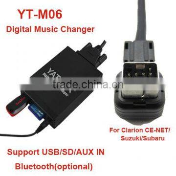 YT-M06 aux mp3/sd card/usb peugeot/citroen clarion radio cd changer