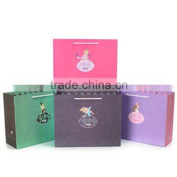 Fashion spring jacket packaging paper bag