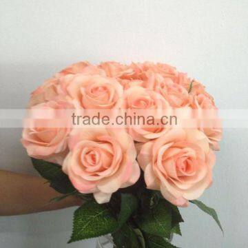 artificial fabric flower,real touch small rose bridal roses latex silk fabric flowers