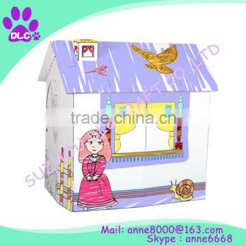Cardboard paper toy house ,DIY toys for kids
