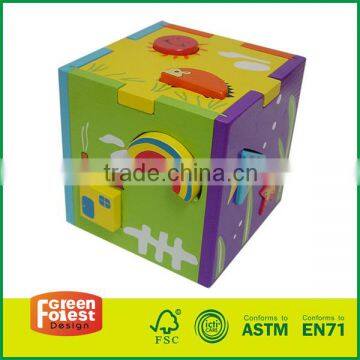 Wooden Shape Sorting Cube