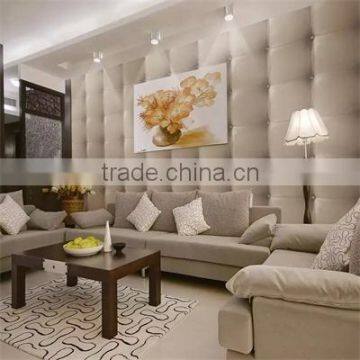 new wall decorative leather effect 3d wallpaper made in china factory