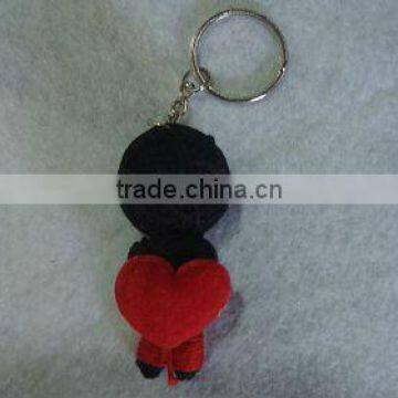 Heart Robber voodoo doll key chain have CE identification