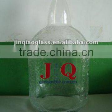 4500ml round glass spirit bottles packing factory price