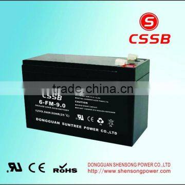 Free Maintence ups battery for solar panel batteries12v 9Ah for light battery