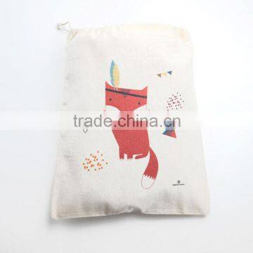 Natural Drawstring Cotton Bag With Custom Logo photo-5