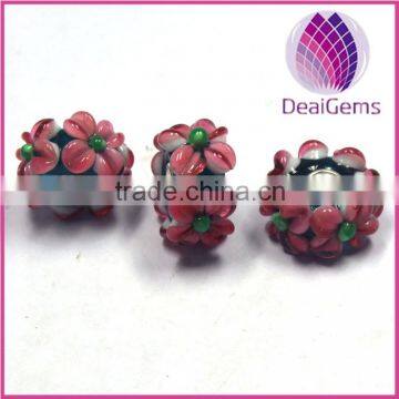 Unique big hole Handmade murano glass Beads for wholesale