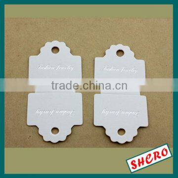 coated paper jewelry display card for necklac bracelet