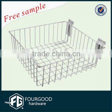 Supermarket Equipment Metal Storage Basket/Wire Basket For Hanging