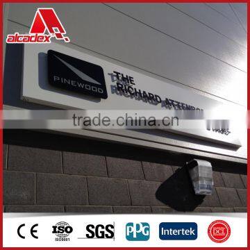 3mm PE pvdf aluminum composite panels for signage board