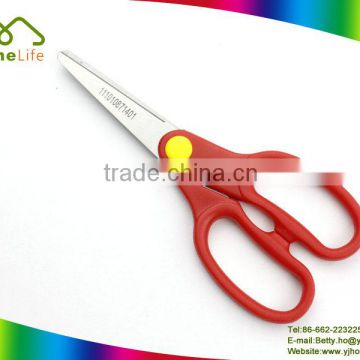 Hot selling stainless steel school scissor PP red handle scissors for kitchen