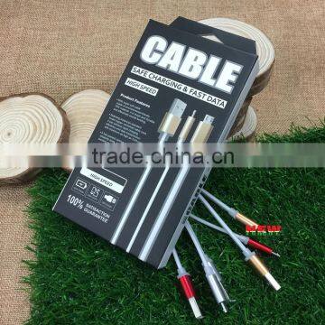 2015 newest design usb charging and data transmission cable , data sync charger usb cable , light mobile cable