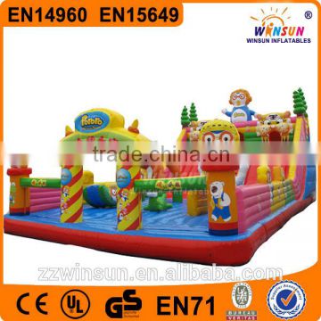 Amazing beautiful inflatable bouncer slide combo WSS-104