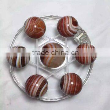 Wholesale Nature Crystal Agate Sphere Seven Star Sphere