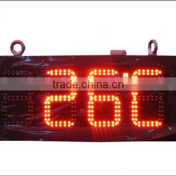 Sinoela led time /temperature/humidity sign/ led digit tube display outdoor time and temperature led display