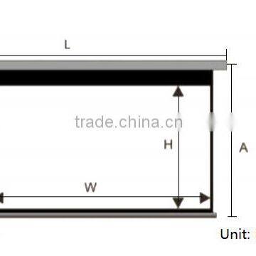 Easy Install Manual Self-lock Projector Screen/ Pull Down Projection Screen photo-3