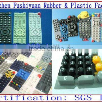 Customize waterproof conductive electronic various shapes Silent silicone keypad for laptop