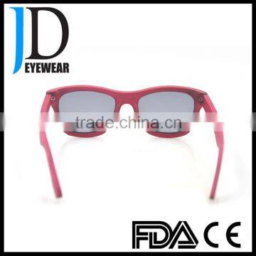 Custom Logo Natural Wood Free Sample Aviator Sunglasses