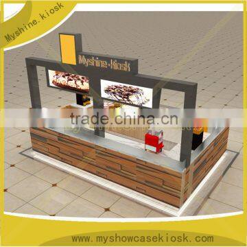 Industrial Popcorn Machine With Plywood Mall Popcorn Kiosk Coffee Kiosk Design for Sale photo-4
