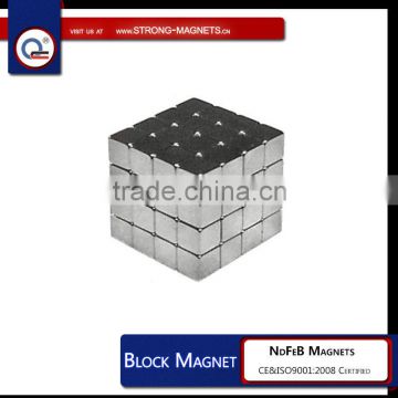 Ni coated cube magnet neodymium