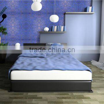 SMH01 Dark blue swimming pool mosaic Gold line glass mosaic Cheap price glass mosaic