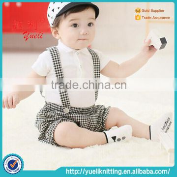 wholesale custom baby boys white ankle socks