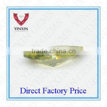 Brilliant Olive Green Cubic Zirconia Marquise 5X2.5mm CZ photo-2