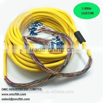 Chinase high quality 48 cores LC to LC SM mini breakout patch cord